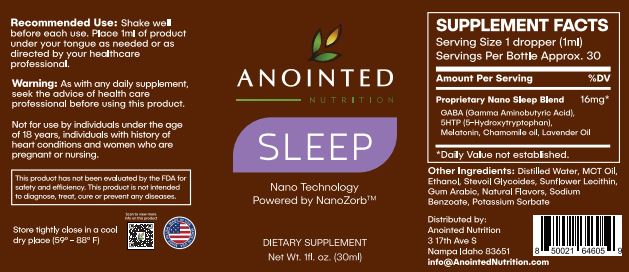 Anointed Nutrition Sleep